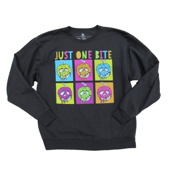 Snow White Halloween Evil Queen Just One Bite Apple Sweatshirt Size M Disney - Picture 1 of 14